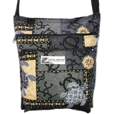 3-Zippered Cross-Body Purse w/ Lining