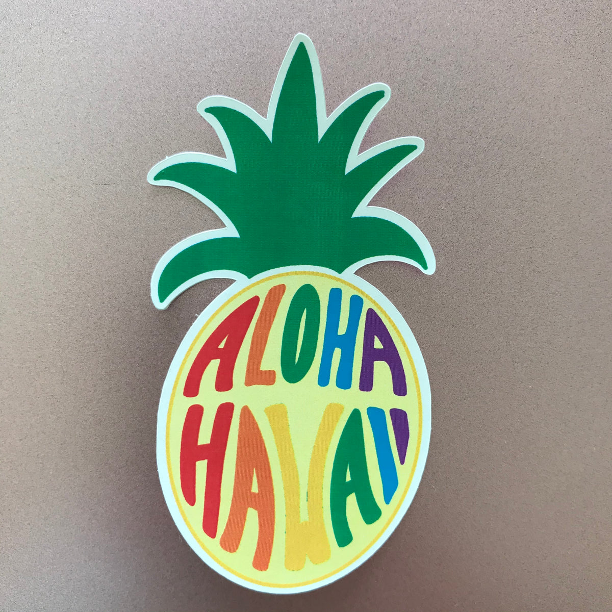 Aloha Hawaii Pineapple Sticker Local Design 8644