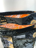 3-Zippered Cross-Body Purse w/ Lining