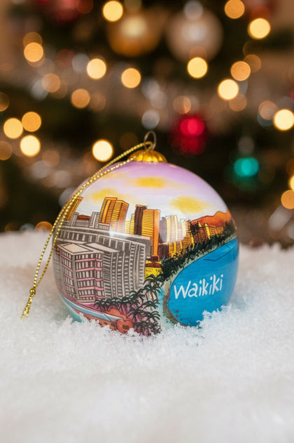 Waikiki Christmas Ornament