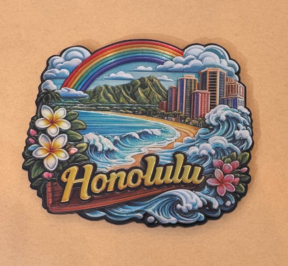 Waikiki Scenery Magnet