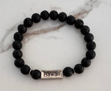 Aloha Hawaii Lava Rock Bracelet