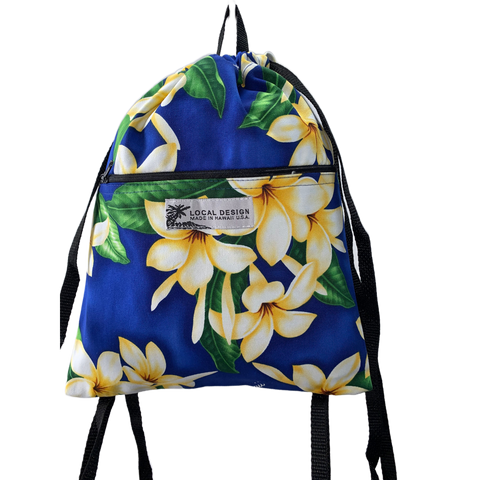 best mini drawstring backpack Small Drawstring Backpack Purple & Green Flower
