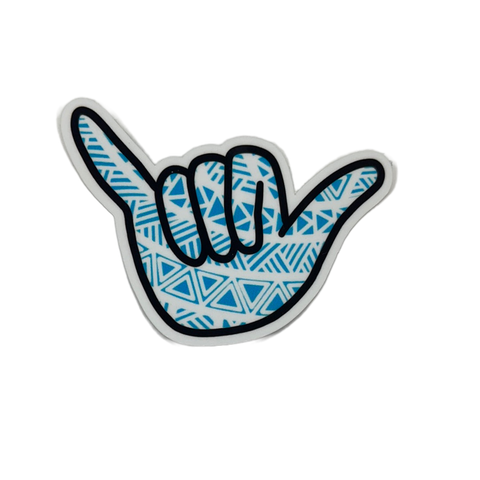 Tribal Shaka Sticker