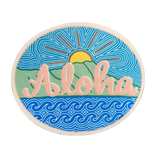 Aloha Diamond Head Sunset Sticker