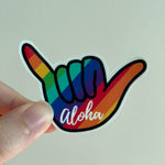 Rainbow Shaka Sticker