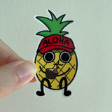 Pineapple Drinking Coconut Sticker