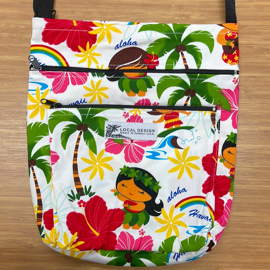 【国内発送】ポシェット・ヒルズ 3-Zippered Cross-Body Purse w/ Lining – Local Design